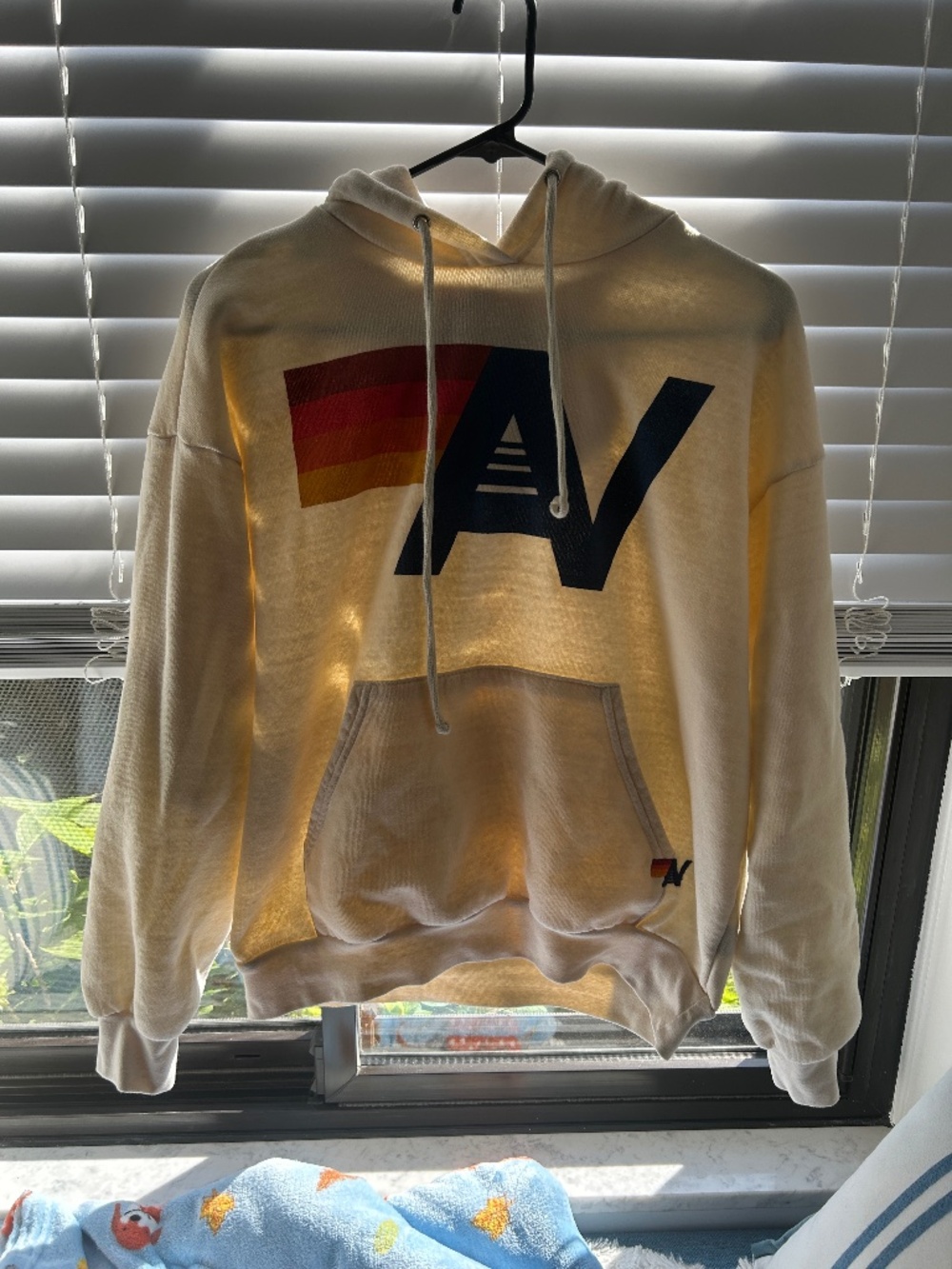 Aviator Nation Women’s Tan Hoodie w/ Logo Size XS